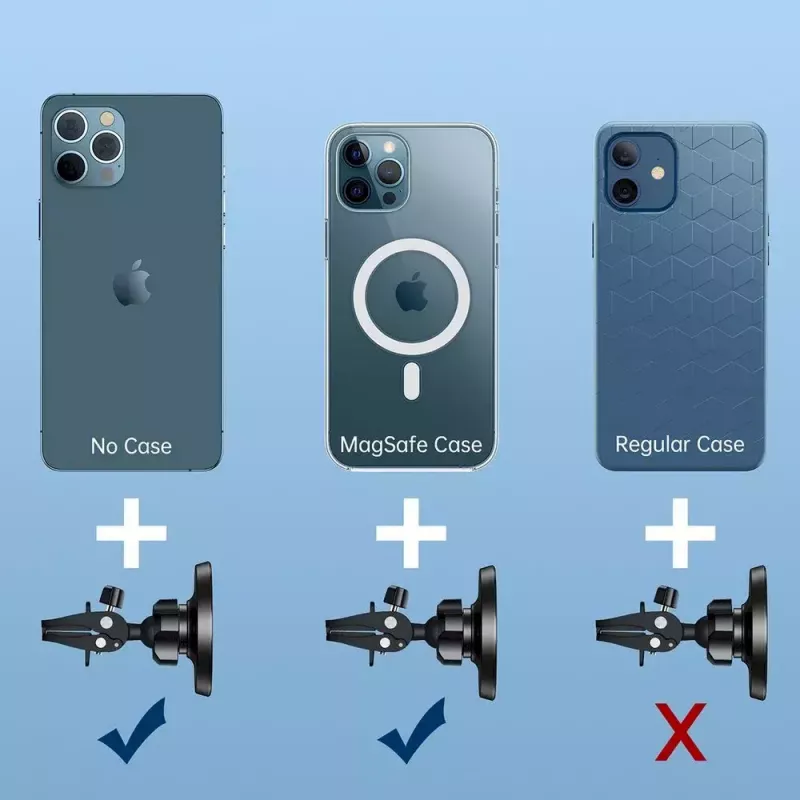 Supporto magnetico per auto per iPhone 12 CHOETECH, compatibile con bocchette di ventilazione, supporto compatto