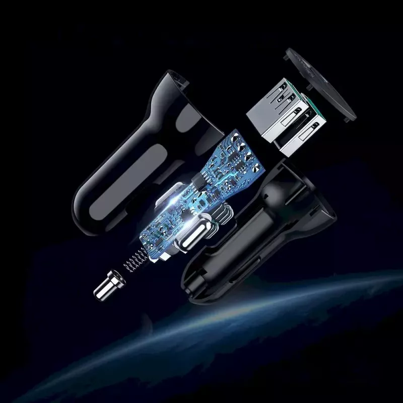 Alimentatore CHOETECH C0051 dual USB-A 36W QC3.0, nero