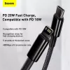 Cavo Baseus Tungsten Gold 1 m nero Lightning a USB C