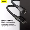 Cavo Baseus Tungsten Gold 1 m nero Lightning a USB C