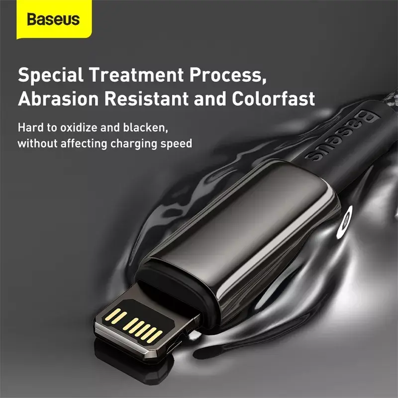 Cavo Baseus Tungsten Gold 1 m nero Lightning a USB C