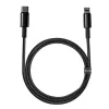 Cavo Baseus Tungsten Gold 1 m nero Lightning a USB C