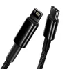 Cavo Baseus Tungsten Gold 1 m nero Lightning a USB C
