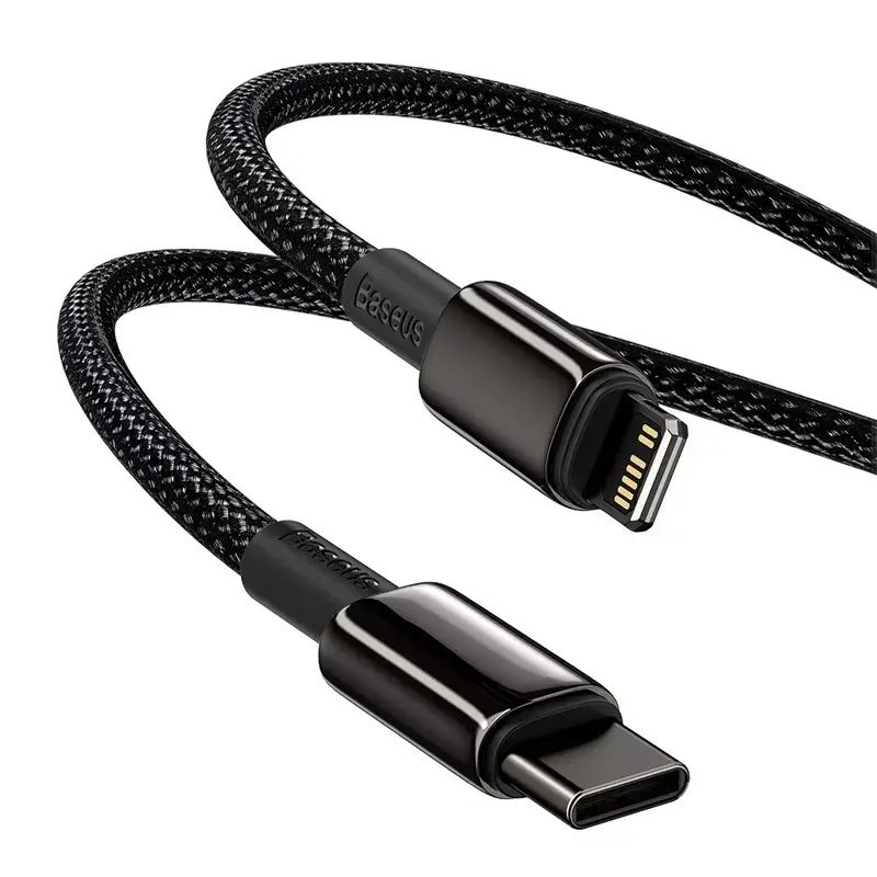 Cavo Baseus Tungsten Gold 1 m nero Lightning a USB C