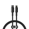 Cavo Baseus Tungsten Gold 1 m nero Lightning a USB C