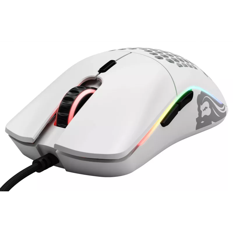 Glorious Gaming Glorious Model O Mouse Regular (bianco), per destrorsi, ottico, USB Type-A, 12000 DPI, bianco