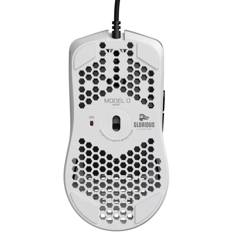 Glorious Gaming Glorious Model O Mouse Regular (bianco), per destrorsi, ottico, USB Type-A, 12000 DPI, bianco