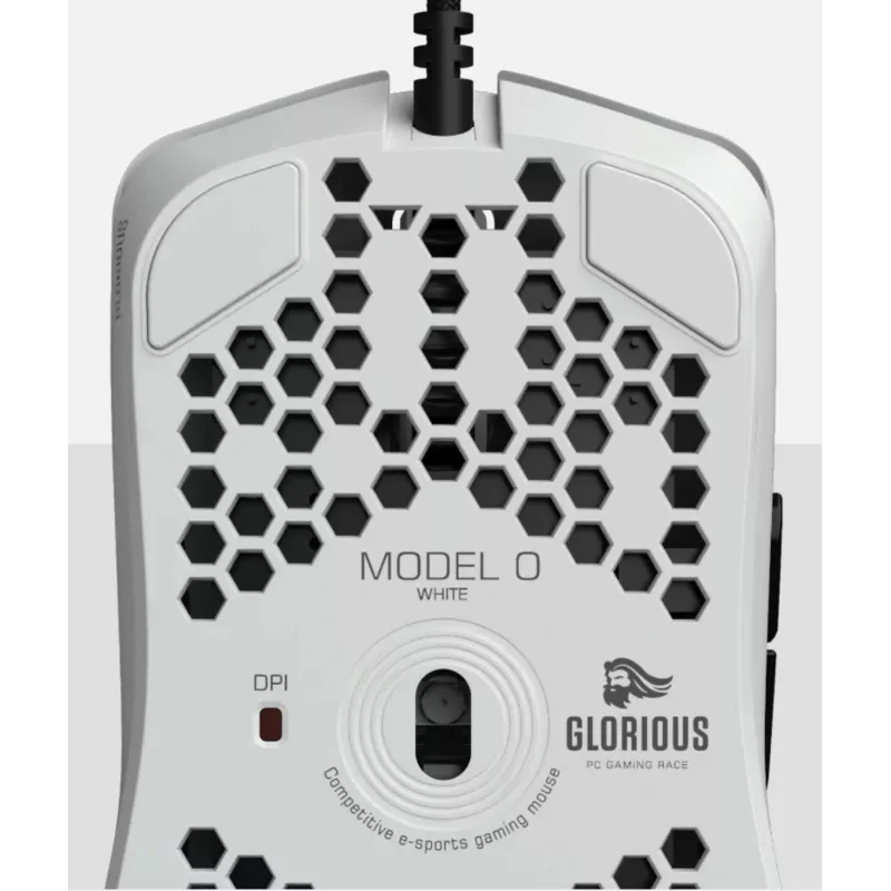 Glorious Gaming Glorious Model O Mouse Regular (bianco), per destrorsi, ottico, USB Type-A, 12000 DPI, bianco