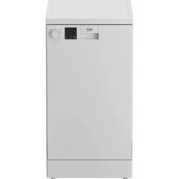 Lavastoviglie slim a libera installazione BEKO DVS05024W — 10 coperti, 45 cm, 49 dB, classe energetica E