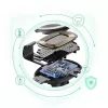 Supporto auto per smartphone CHOETECH T536-S con ricarica wireless 10W, montaggio su cruscotto/parabrezza
