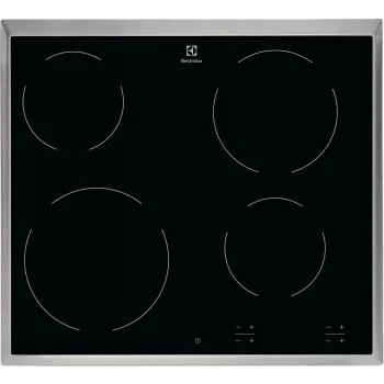 Piano cottura in ceramica Electrolux EHF6240XXK nero da incasso 57,6 cm 4 zone