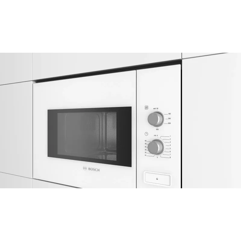 Microonde da incasso Bosch Serie 4 BFL520MW0 – 20 L, 800 W, bianco