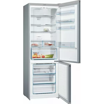 Frigorifero combinato Bosch Serie 4 KGN49XLEA a libera installazione 438 L acciaio inox