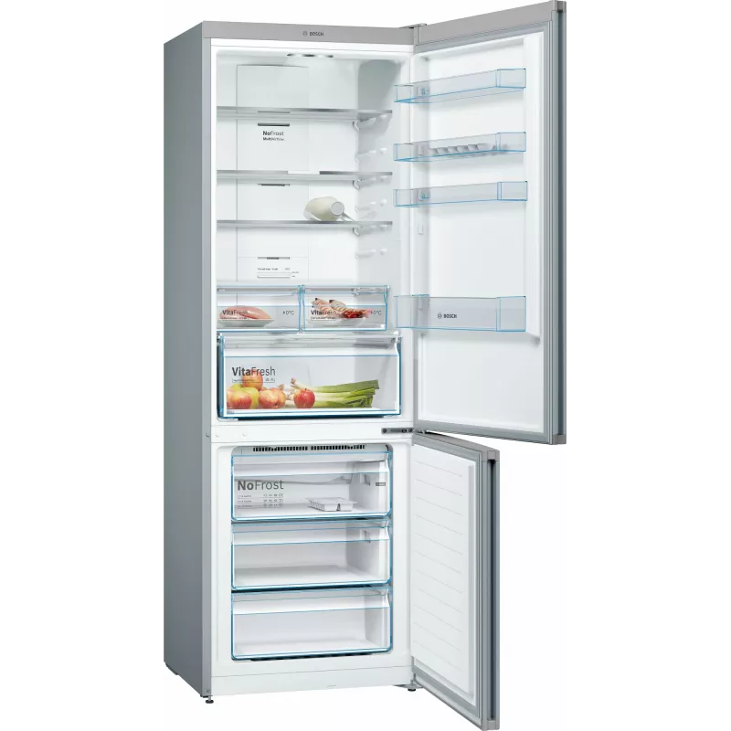 Frigorifero combinato Bosch Serie 4 KGN49XLEA a libera installazione 438 L acciaio inox