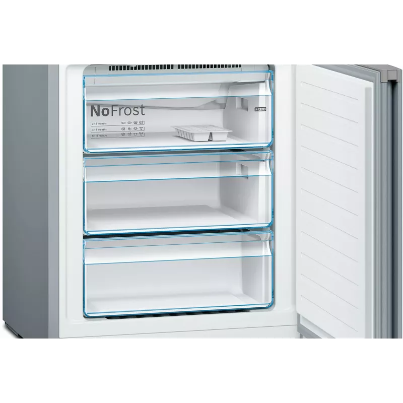 Frigorifero combinato Bosch Serie 4 KGN49XLEA a libera installazione 438 L acciaio inox