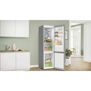 Frigorifero combinato Bosch Serie 6 KGN39AIBT a libera installazione 363 L acciaio inox