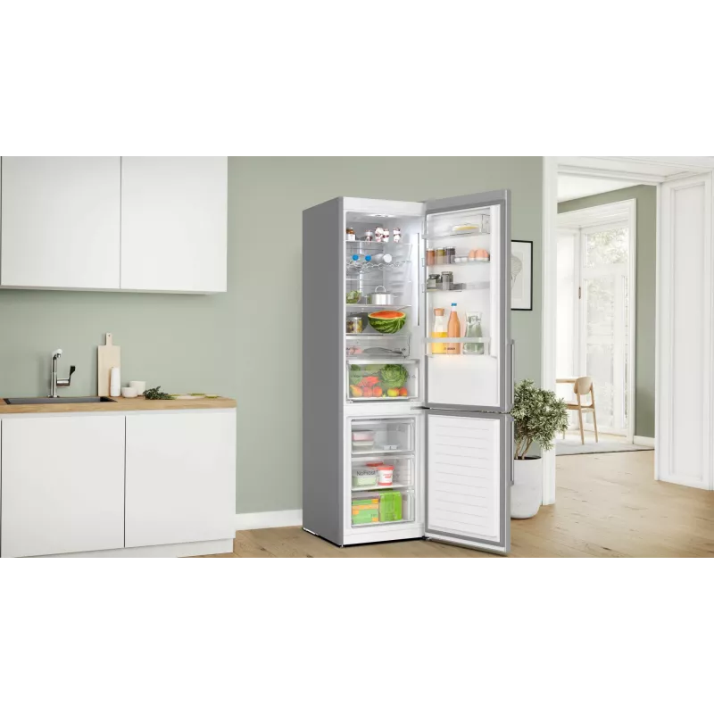 Frigorifero combinato Bosch Serie 6 KGN39AIBT a libera installazione 363 L acciaio inox
