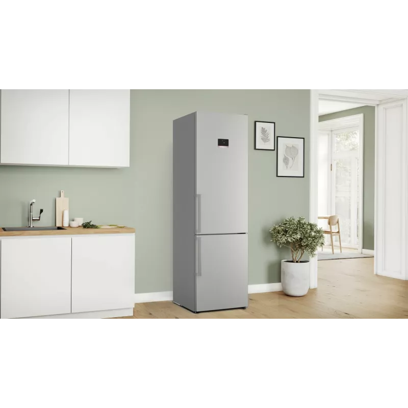 Frigorifero combinato Bosch Serie 6 KGN39AIBT a libera installazione 363 L acciaio inox
