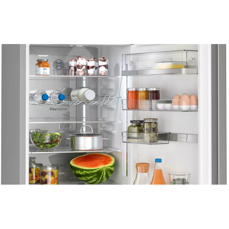 Frigorifero combinato Bosch Serie 6 KGN39AIBT a libera installazione 363 L acciaio inox