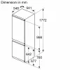 Frigorifero combinato Bosch Serie 2 KIN86NSE0 da incasso 260 L