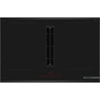 Piano cottura Bosch Serie 6 PVQ895H26E nero integrato 80 cm piano a induzione 4 zone cappa aspirante integrata