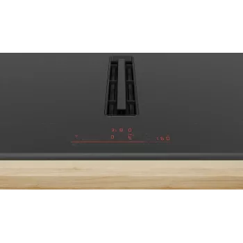 Piano cottura Bosch Serie 6 PVQ895H26E nero integrato 80 cm piano a induzione 4 zone cappa aspirante integrata