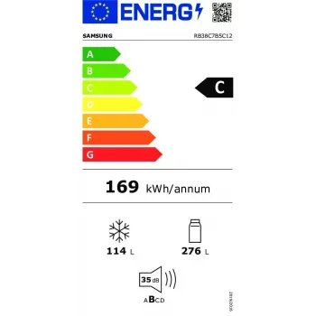 Frigorifero combinato Samsung RB38C7B5C12/EF a libera installazione bianco