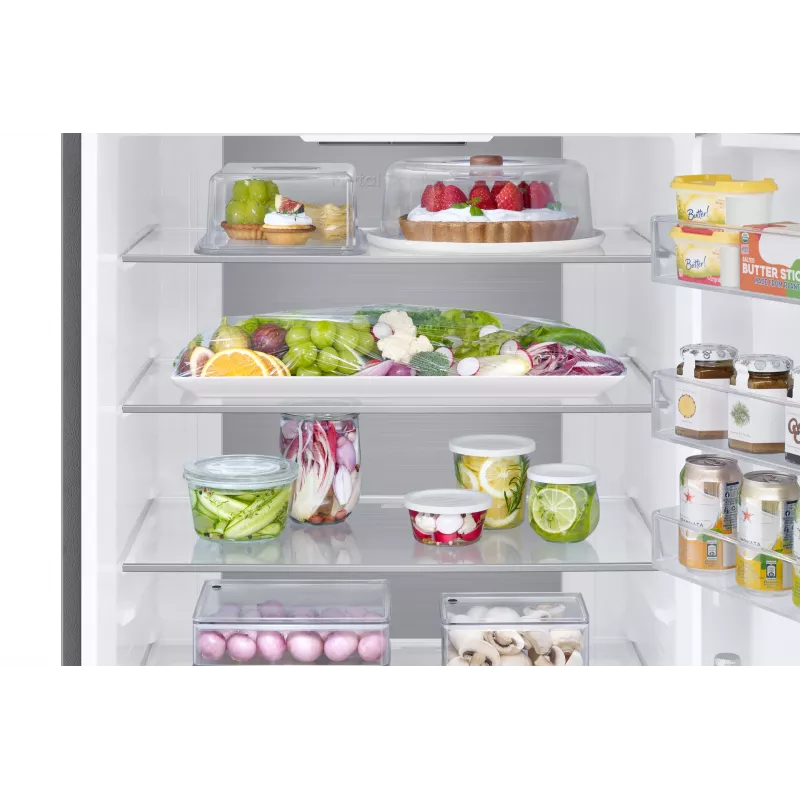 Frigorifero combinato Samsung RB53DG703ES9EO a libera installazione 538 L platino, acciaio inox