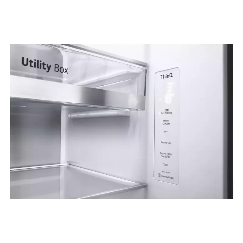 LG InstaView ™ ThinQ™ GSXV91MCAE Frigorifero combinato americano 635 L