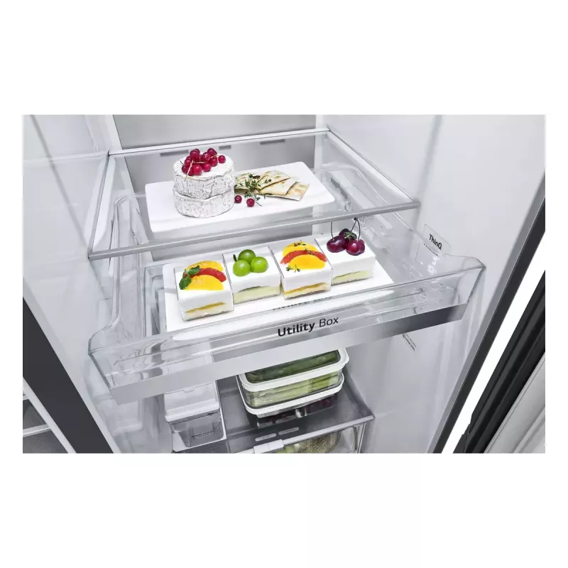 LG InstaView ™ ThinQ™ GSXV91MCAE Frigorifero combinato americano 635 L