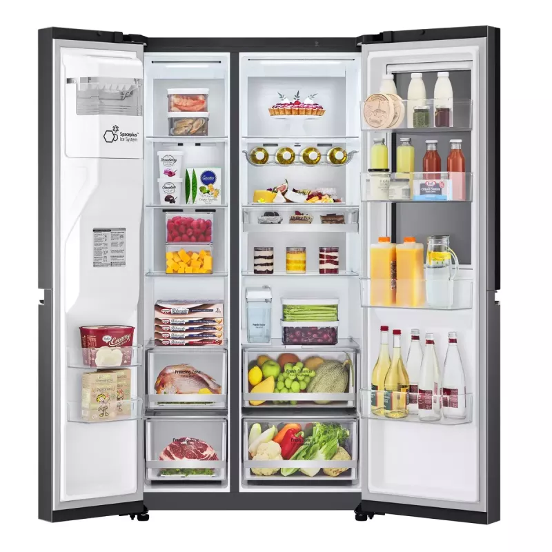 LG InstaView ™ ThinQ™ GSXV91MCAE Frigorifero combinato americano 635 L