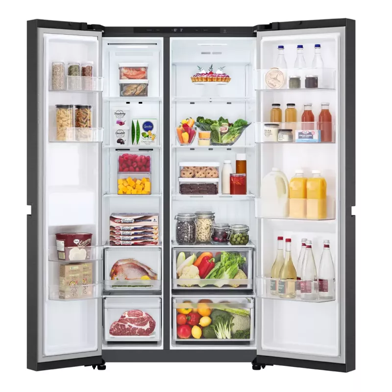 LG GSBC40EPPE Frigorifero side-by-side a libera installazione 664 L E nero