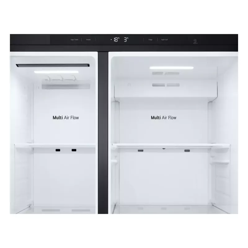 LG GSBC40EPPE Frigorifero side-by-side a libera installazione 664 L E nero
