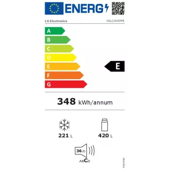 LG GSLC41EPPE Frigorifero side-by-side a libera installazione 641 L nero