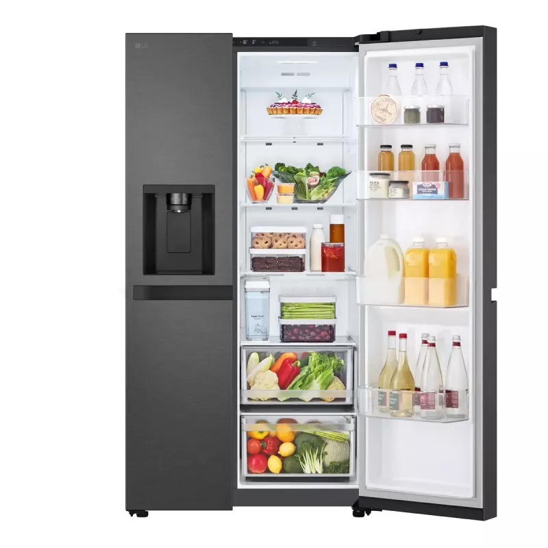 LG GSLC41EPPE Frigorifero side-by-side a libera installazione 641 L nero