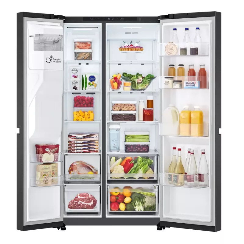 LG GSLC41EPPE Frigorifero side-by-side a libera installazione 641 L nero