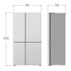 LG GSLC41EPPE Frigorifero side-by-side a libera installazione 641 L nero