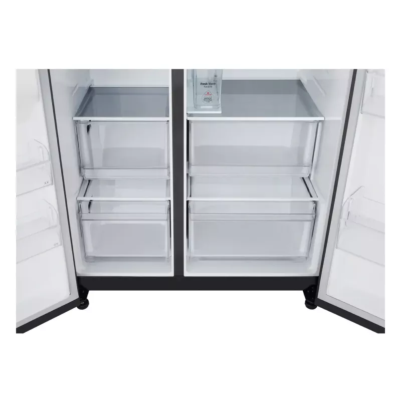 LG GSLC41EPPE Frigorifero side-by-side a libera installazione 641 L nero