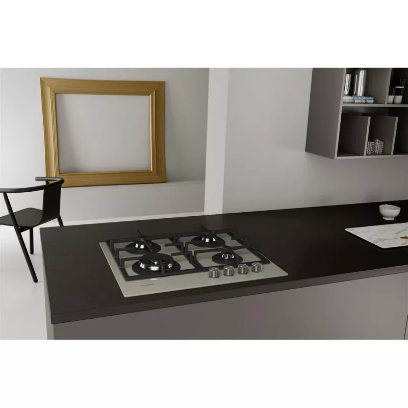 Whirlpool AKTL 629/S Argento Cucina a gas da incasso 4 zona/e