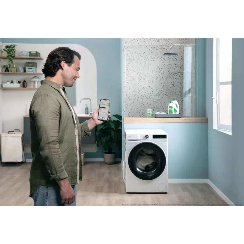 Candy BWR 485SBL6-S Lavasciuga a libera installazione a carica frontale bianco