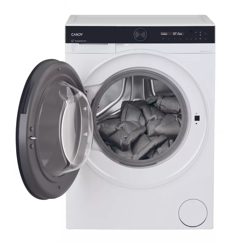 Candy BWS 485SB8-S Lavasciuga a libera installazione a carica frontale bianco