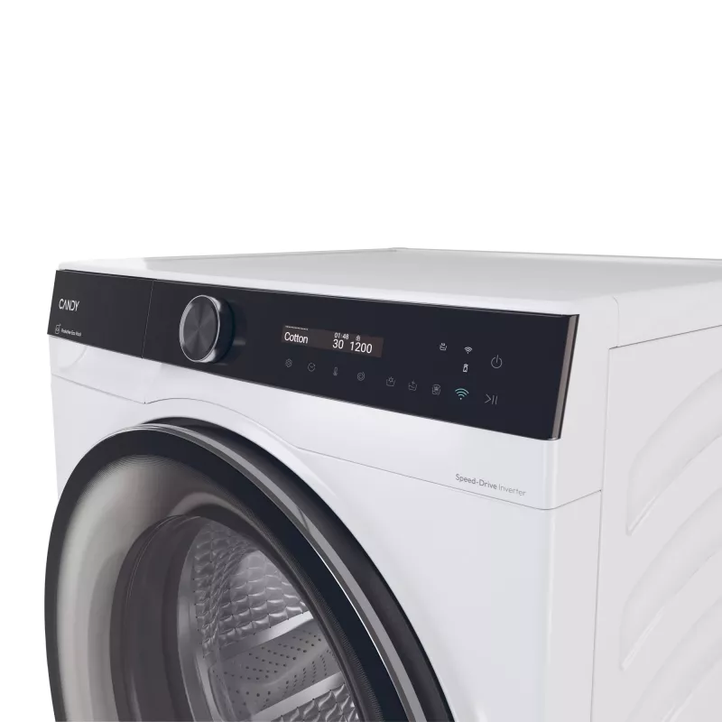 Candy BWS 485SB8-S Lavasciuga a libera installazione a carica frontale bianco