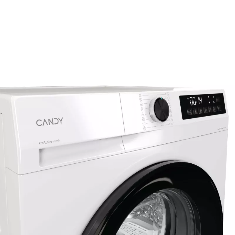 Candy GD 49B8-S lavatrice a carica frontale, 9 kg, 1400 giri/min, classe energetica A, bianca