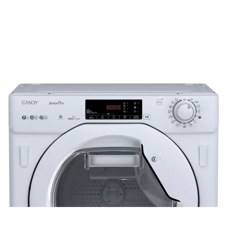 Candy BCTD H7A2TE-S Asciugatrice a pompa di calore da incasso a carica frontale 7 kg