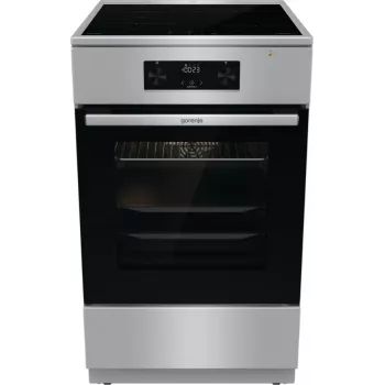 Gorenje 740742 Cucina a libera installazione Cucina elettrica induzione a zone Nero, Acciaio inox