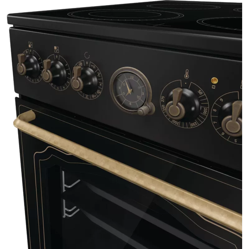 Gorenje GECS5B70CLB Piano cottura elettrico a induzione freestanding nero