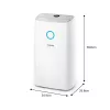 Philips serie 3000 DE3306/11 Deumidificatore 4 L 51 dB bianco, grigio chiaro