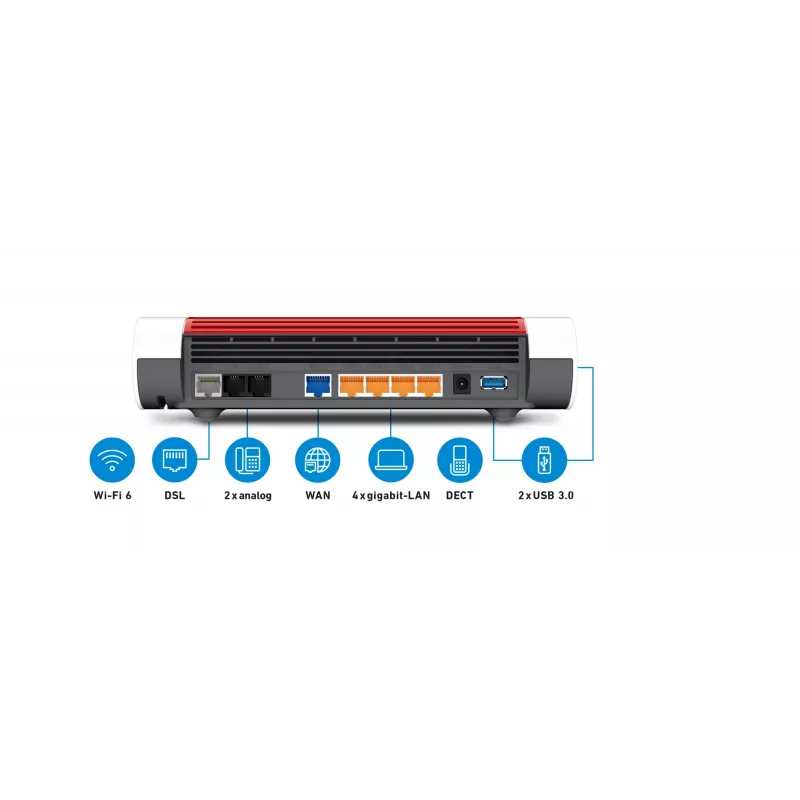 Router da tavolo FRITZ!Box 7590 AX dual-band Wi-Fi 6