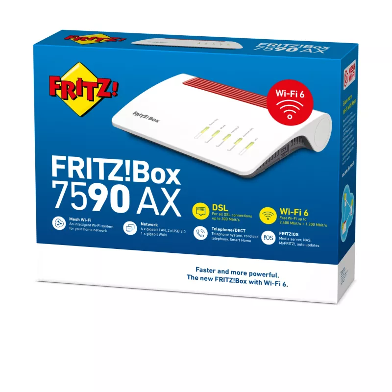 Router da tavolo FRITZ!Box 7590 AX dual-band Wi-Fi 6