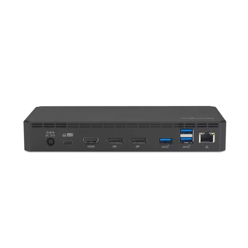 Kensington SD4843P EQ USB-C 10Gbps dock triple video driverless